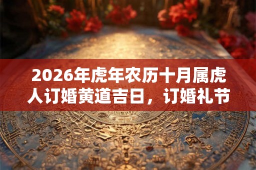2026年虎年农历十月属虎人订婚黄道吉日，订婚礼节有哪些？