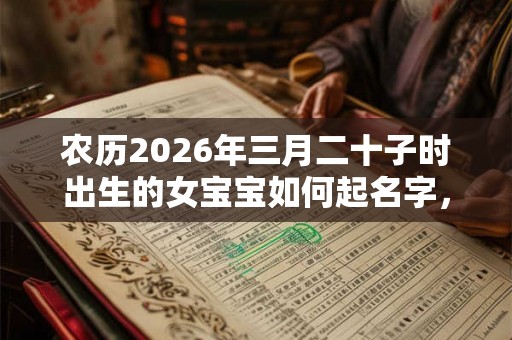 农历2026年三月二十子时出生的女宝宝如何起名字，五行属什么