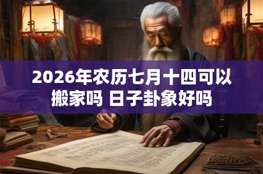 2026年农历七月十四可以搬家吗 日子卦象好吗