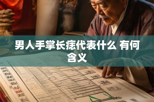 男人手掌长痣代表什么 有何含义 男人手掌长痣代表什么 有何含义