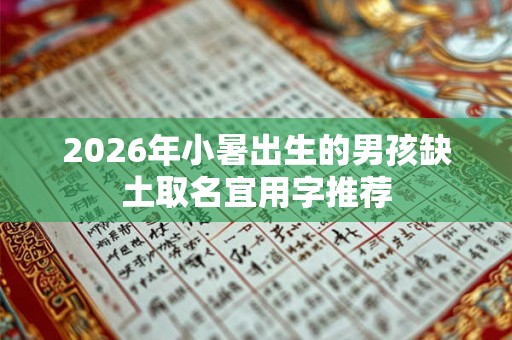 2026年小暑出生的男孩缺土取名宜用字推荐