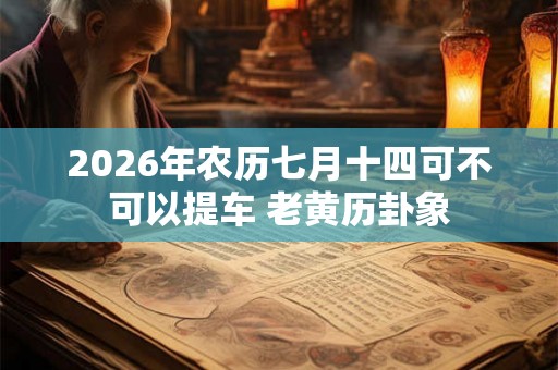 2026年农历七月十四可不可以提车 老黄历卦象