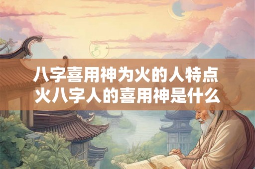 八字喜用神为火的人特点 火八字人的喜用神是什么 八字喜用神为火的人特点 火八字人的喜用神是什么