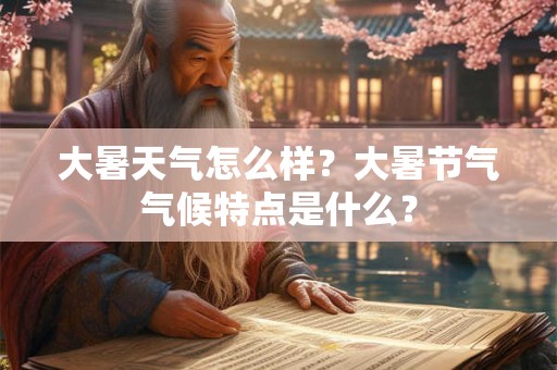 大暑天气怎么样?大暑节气气候特点是什么? 大暑天气怎么样?大暑节气气候特点是什么?