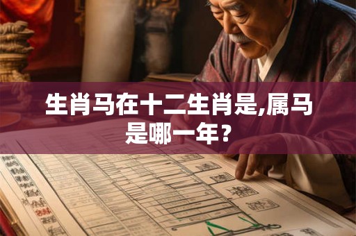 生肖马在十二生肖是,属马是哪一年？