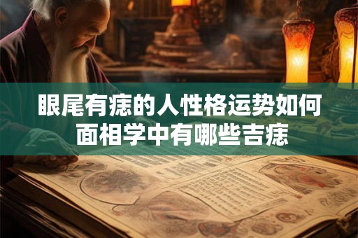 眼尾有痣的人性格运势如何 面相学中有哪些吉痣