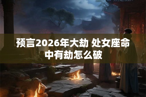 预言2026年大劫 处女座命中有劫怎么破 预言2026年大劫 处女座命中有劫怎么破