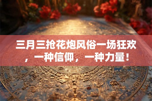 三月三抢花炮风俗一场狂欢,一种信仰,一种力量! 三月三抢花炮风俗一场狂欢,一种信仰,一种力量!