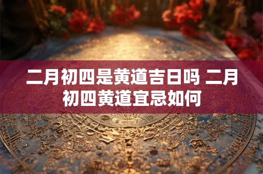 二月初四是黄道吉日吗 二月初四黄道宜忌如何