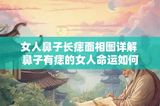 女人鼻子长痣面相图详解 鼻子有痣的女人命运如何