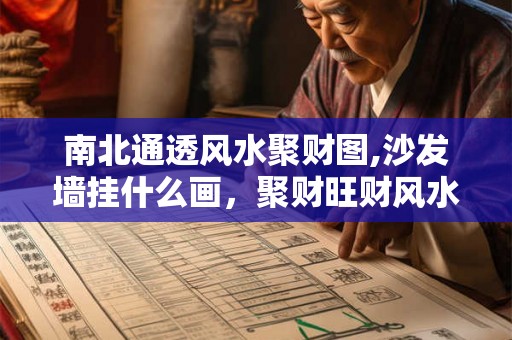 南北通透风水聚财图,沙发墙挂什么画，聚财旺财风水画