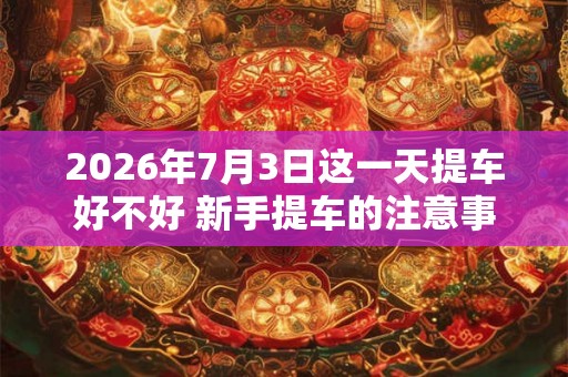 2026年7月3日这一天提车好不好 新手提车的注意事项