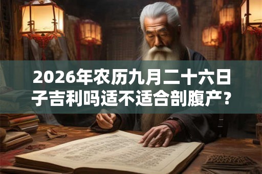 2026年农历九月二十六日子吉利吗适不适合剖腹产？