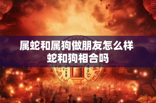 属蛇和属狗做朋友怎么样 蛇和狗相合吗