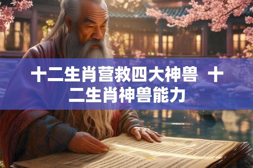 十二生肖营救四大神兽  十二生肖神兽能力