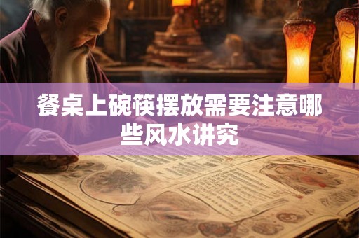 餐桌上碗筷摆放需要注意哪些风水讲究