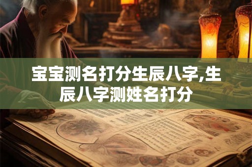 宝宝测名打分生辰八字,生辰八字测姓名打分