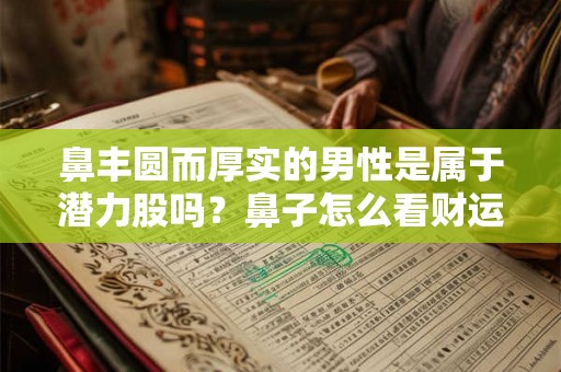 鼻丰圆而厚实的男性是属于潜力股吗?鼻子怎么看财运? 鼻丰圆而厚实的男性是属于潜力股吗?鼻子怎么看财运?