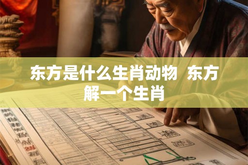 东方是什么生肖动物  东方解一个生肖