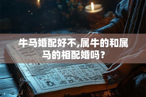 牛马婚配好不,属牛的和属马的相配婚吗？