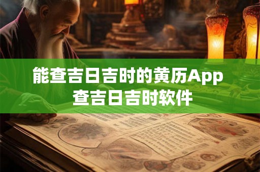 能查吉日吉时的黄历App  查吉日吉时软件