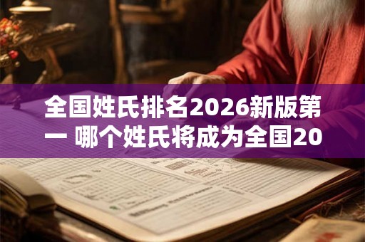全国姓氏排名2026新版第一 哪个姓氏将成为全国2026排名第一 全国姓氏排名2026新版第一 哪个姓氏将成为全国2026排名第一