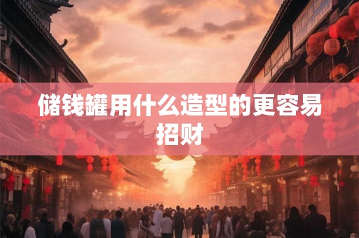 储钱罐用什么造型的更容易招财