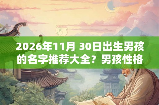 2026年11月 30日出生男孩的名字推荐大全？男孩性格如何？