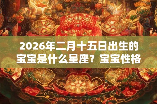 2026年二月十五日出生的宝宝是什么星座？宝宝性格如何？
