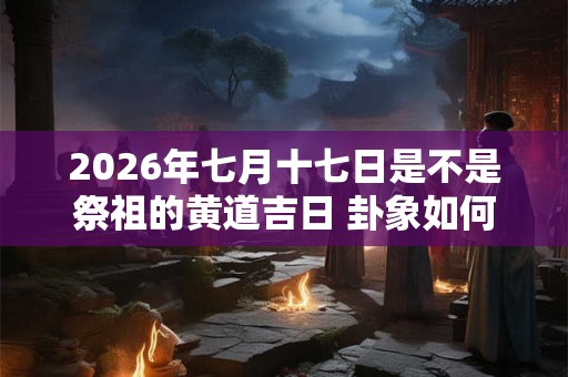 2026年七月十七日是不是祭祖的黄道吉日 卦象如何