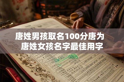 唐姓男孩取名100分唐为  唐姓女孩名字最佳用字