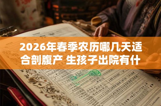 2026年春季农历哪几天适合剖腹产 生孩子出院有什么讲究 2026年春季农历哪几天适合剖腹产 生孩子出院有什么讲究