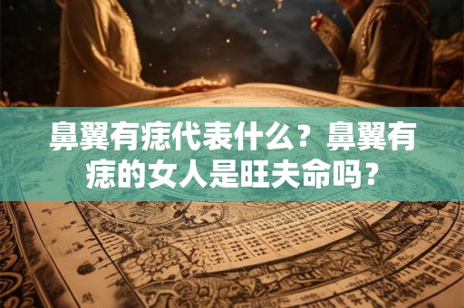 鼻翼有痣代表什么？鼻翼有痣的女人是旺夫命吗？