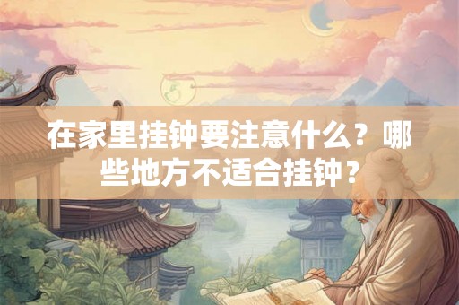 在家里挂钟要注意什么?哪些地方不适合挂钟? 在家里挂钟要注意什么?哪些地方不适合挂钟?