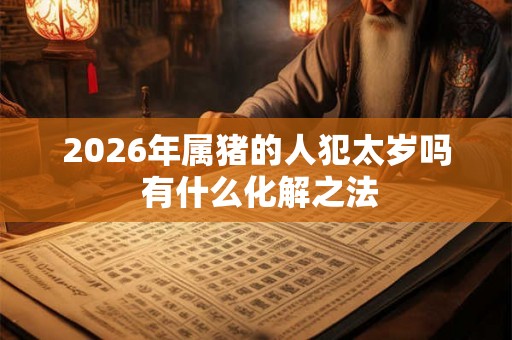 2026年属猪的人犯太岁吗 有什么化解之法