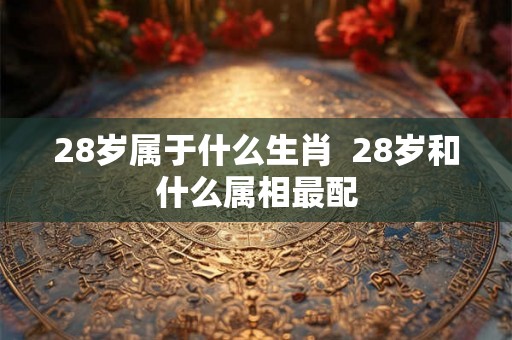 28岁属于什么生肖  28岁和什么属相最配