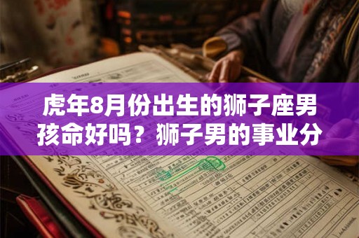 虎年8月份出生的狮子座男孩命好吗？狮子男的事业分析