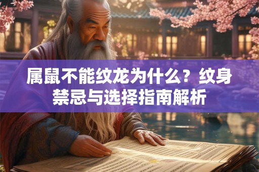 属鼠不能纹龙为什么？纹身禁忌与选择指南解析