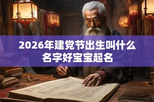 2026年建党节出生叫什么名字好宝宝起名 2026年建党节出生叫什么名字好宝宝起名