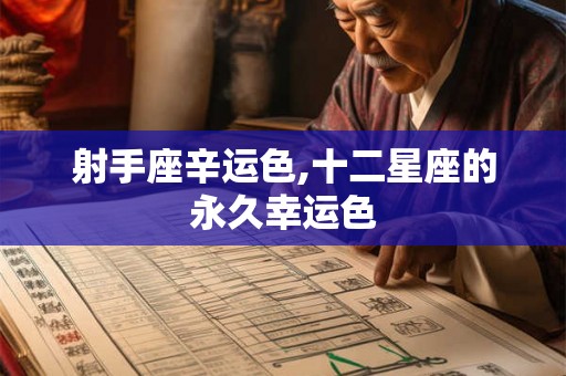 射手座辛运色,十二星座的永久幸运色
