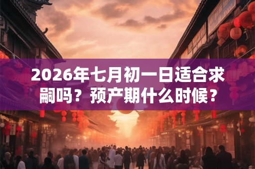 2026年七月初一日适合求嗣吗？预产期什么时候？