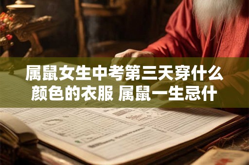 属鼠女生中考第三天穿什么颜色的衣服 属鼠一生忌什么颜色