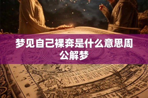 梦见自己裸奔是什么意思周公解梦 梦见自己裸奔是什么意思周公解梦