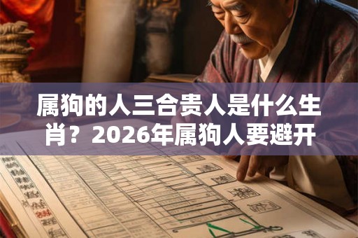 属狗的人三合贵人是什么生肖？2026年属狗人要避开什么方位？
