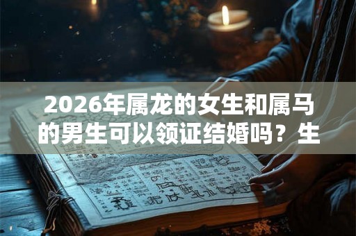 2026年属龙的女生和属马的男生可以领证结婚吗？生肖马的命理