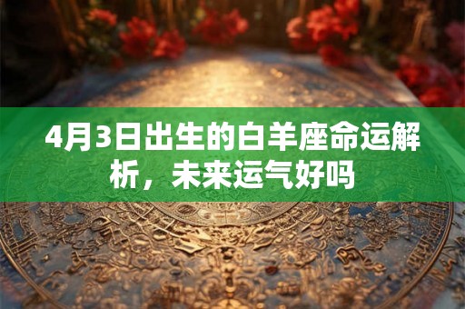 4月3日出生的白羊座命运解析,未来运气好吗 4月3日出生的白羊座命运解析,未来运气好吗