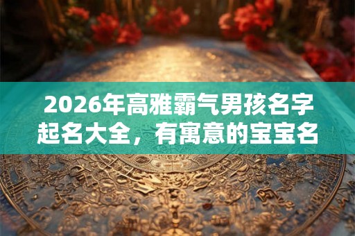 2026年高雅霸气男孩名字起名大全,有寓意的宝宝名字推荐! 2026年高雅霸气男孩名字起名大全,有寓意的宝宝名字推荐!