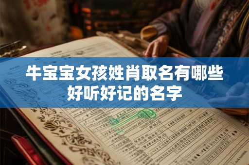 牛宝宝女孩姓肖取名有哪些好听好记的名字