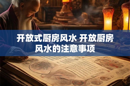 开放式厨房风水 开放厨房风水的注意事项