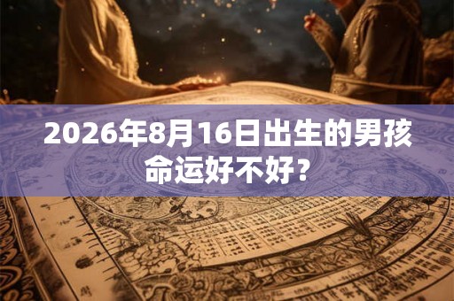 2026年8月16日出生的男孩命运好不好? 2026年8月16日出生的男孩命运好不好?